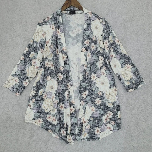 Torrid Floral Open Front Cardigan Size 1X 28PT - Picture 1 of 6